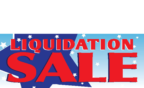 Liquidation Sale Vinyl Banner sign style 1400