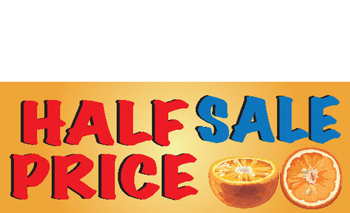 Half Price Sale Banner 1100