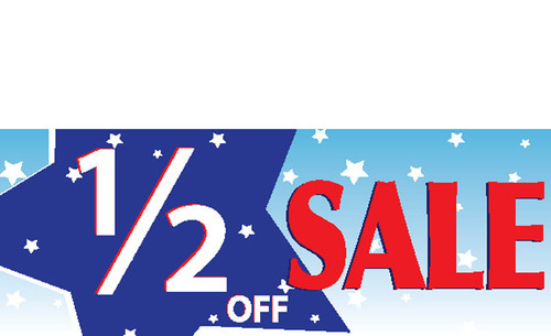 Half Price Sale Banner 1000