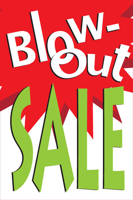 Blowout Sale Posters Style1100