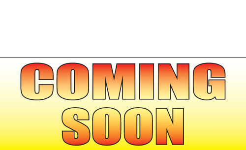Coming Soon Banner Sign Style 1700