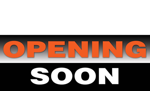 Opening Soon Banner Sign Style 1200