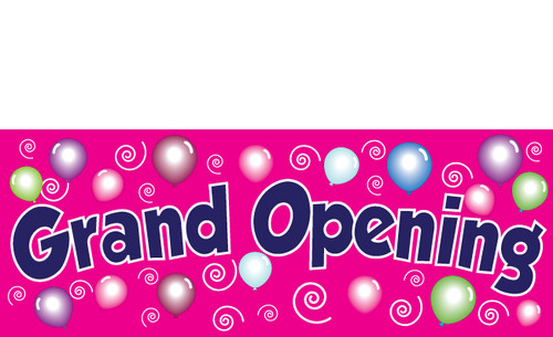 Retail Store Grand Opening Banner Sign style 3100
