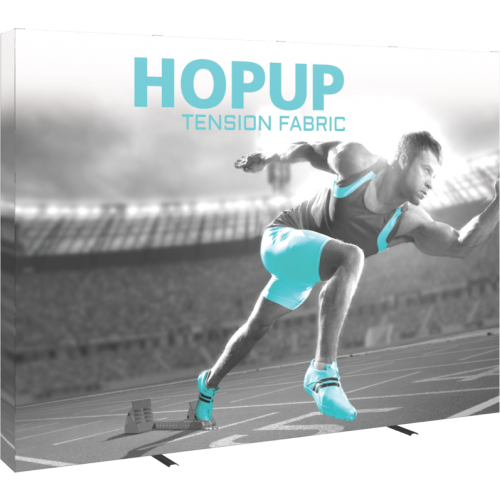 Hopup 10ft straight full graphic 4x3 with Endcaps