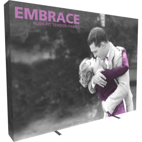 EMBRACE 10FT FULL HEIGHT PUSH-FIT TENSION FABRIC DISPLAY With End-Caps Right View