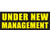 Under New Management Banner Sign Style 1000