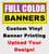 Full Color Custom Printed Banners