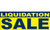 Liquidation Sale Vinyl Banner Style 1300 in Yellow and White