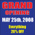 Grand Opening Banner Sign Square Style 2800