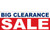 Big Clearance Banner Sign 2600