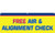 FREE AIR AND ALIGNMENT CHECK BANNER SIGN STYLE 1600
