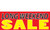 Long Weekend Sale Outdoor Vinyl Banner Sign Style 1100 in Red, Yellow, Black and White