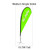 Teardrop Flag Banner Medium Single Sided