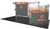Epsilon 10' x 20' Modular Truss System - Furniture, Side View