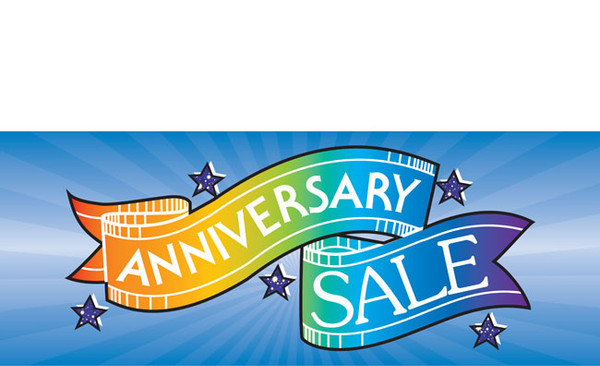 Anniversary Sale Sign Banner Style 1500