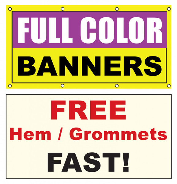 8x8 Vinyl Banner Custom Printed