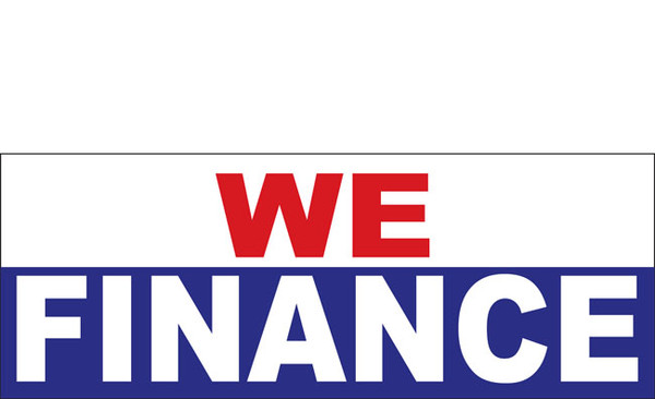 We Finance Vinyl Banner Sign Style 1100 - Multi Color