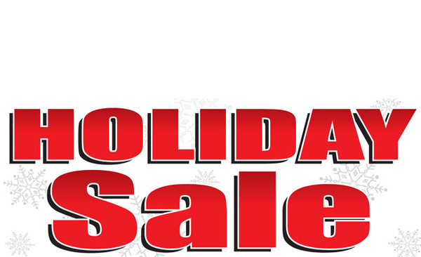 Bold Red Holiday Sale Banner Sign Style 2400