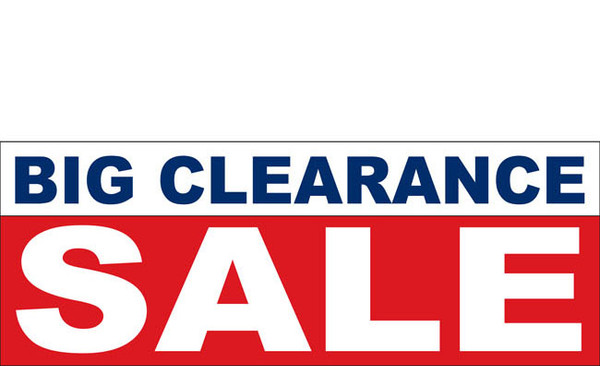 Big Clearance Banner Sign 2600