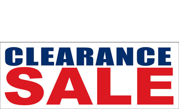 Clearance Banner Sign 3000