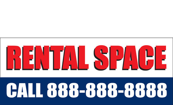Rental Space Banner Sign Style 1100