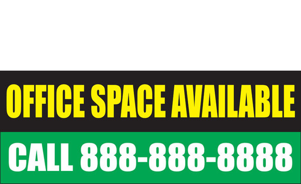 Office Space Banners Signs 1800
