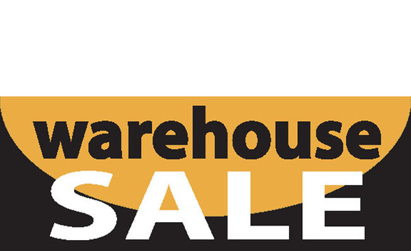 Warehouse Sal Banner Sign for outdoor or indoor advertising