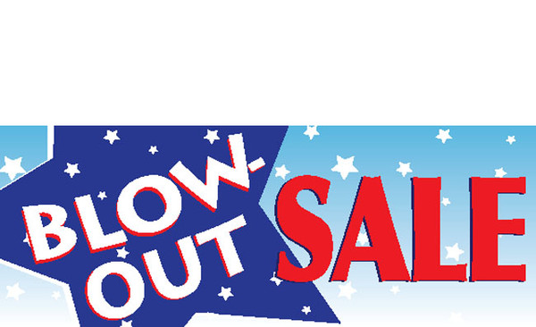 Blowout Sale Banner Sign
