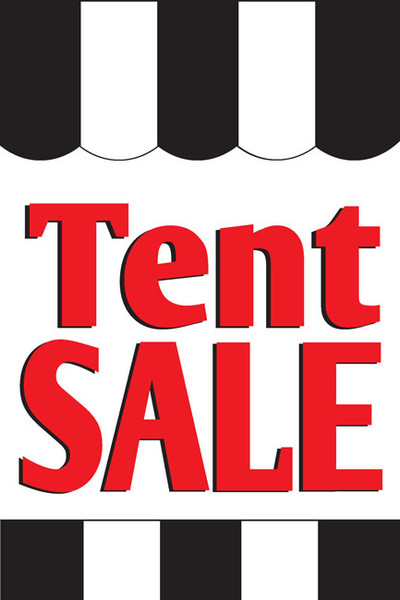Tent Sale Window Posters Style1000
