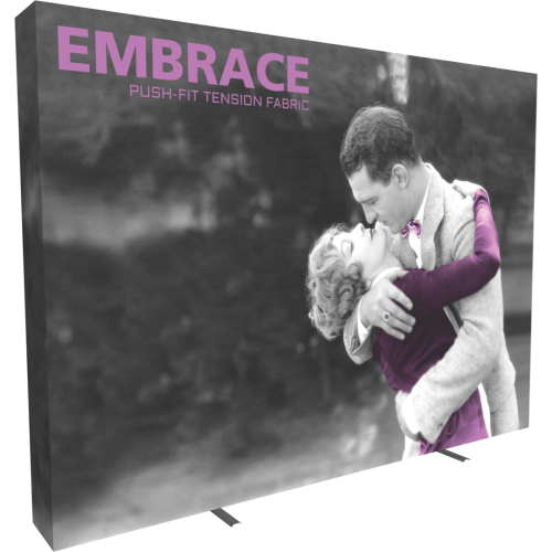 EMBRACE 10FT FULL HEIGHT PUSH-FIT TENSION FABRIC DISPLAY With End-Caps Right View