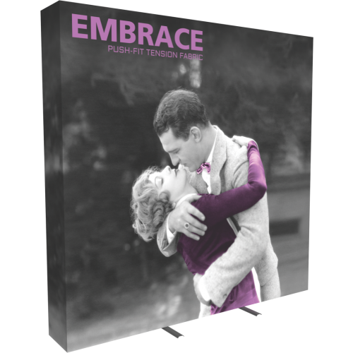 EMBRACE 8FT FULL HEIGHT PUSH-FIT TENSION FABRIC DISPLAY With End-Caps Right View