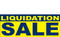 Liquidation Sale Vinyl Banner Style 1300 in Yellow and White
