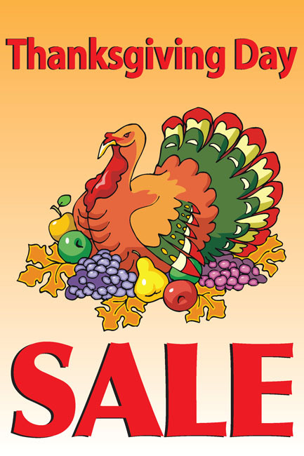 Thanksgiving Sale Posters Style Design ID#1000 | DPSBanners.com Thanksgiving Sale main image 0