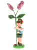 hubrig flower child lilac boy 11 cm handcrafted german figurine