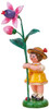 hubrig flower child fuchsia girl 11 cm handcrafted german figurine