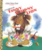little golden book cover of tawny scrawny lion with jungle animals