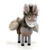 nordic dreams wooden donkey with fabric saddlebags and tufted mane