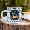 Enamelware Mugs - Woodland Winter Deer