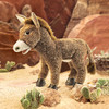 folkmanis donkey puppet with large ears and soft gray fur