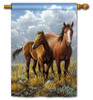 High Plains Horses Flag by BreezeArt®