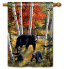 Black Bear Family Flag by BreezeArt®