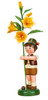 Andy the Flower Boy with Lily (Large)  by Hubrig Volkskunst
