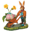hubrig bunny village fresh from the garden figurine, hand painted wooden collectible