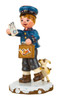 hubrig children of the winter postman with dog 110h0009 figurine
