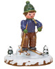 hubrig children of the winter little skier figurine