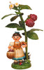 hubrig child of autumn raspberries german wooden figurine with berry basket