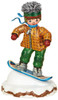 hubrig children of the winter snowboarder hansel figurine