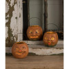 Vintage Style Small Pumpkin Bucket Set  (Set of 3)