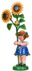 hubrig flower child sunflower girl 17 cm handcrafted german figurine