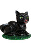 small black cat paper mache figure by ino schaller named clementine